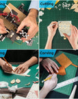 Self Healing Sewing Mat, Rotary Cutting Mat Double Sided 5-Ply Craft Cutting Board for Sewing Crafts Hobby Fabric Precision Scrapbooking Project 9Inch X 12Inch(A4)