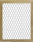 Unfinished Wood Chicken Wire Frame - Ready to Decorate, Add Photos, Collages, Jewelry and More - Measures 9.5" X 11.5" inside 8"X10" | 2 Pack