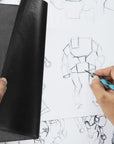 50 Sheets Carbon Paper Black Graphite Paper Transfer Tracing Paper and 5 Pieces Ball Embossing Styluses for Wood, Paper, Canvas and Other Art Craft Surfaces, 8.3 by 11.8 Inch