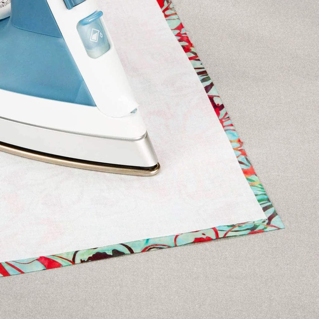 Medium Weight Iron on Fusible Interfacing for Sewing Projects, (40 Inch X 3 Yard) White Non-Woven, One Sided