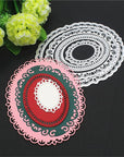 4 Sets Frame Metal Cutting Die Frame Dies Cut Metal Stencil Template Moulds DIY Crafts Frame Paper Cards Cutting Dies Cut Stencils Metal Lace Frame Cutting Dies for DIY Carding Making Scrapbooking