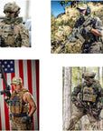 6 PCS Tactical Patches of USA US American Flag Regular and Reverse, with Hook and Loop for Backpacks Caps Hats Jackets Pants, Military Army Uniform Emblems, Size 3X2 Inches