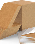 60 Pack 4 X 4 Inch Cork Squares Self-Adhesive Cork Tiles Mat with Strong Adhesive-Backed for Wall Decor and DIY Adhesive