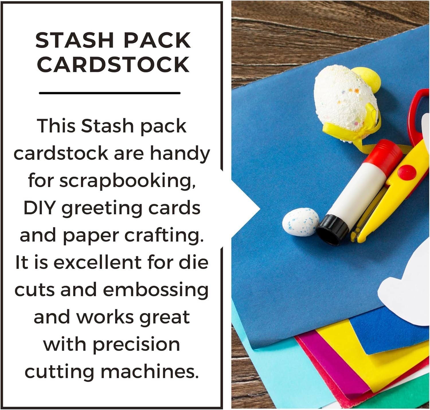 PA Paper Accents Stash Pack Cardstock Pack 12" X 12" Blues Colored Cardstock Paper for Card Making, Scrapbooking, Printing, Quilling and Crafts, 65Lb., 40 Pieces