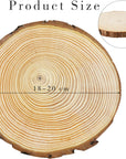 4 Pack Unfinished Large Wood Slices, 7-8 Inches round Wooden Circle with Tree Bark, Rustic Wood Slices for DIY Painting Crafts, Weddings Centerpieces Decor