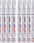 White Paint Pens Paint Markers, 12 Pack Waterproof Oil-Based Paint Pen Set Quick Dry and Permanent, Markers for Rock, Stone, Ceramic, Wood, Fabric, Plastic, Canvas, Glass, Mugs, Tires
