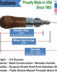 Repair Stitch Tool | Made in USA | Sewing Awl for Bounce Houses, Inflatables, Leather, Thick Fabric, Shoes, Bags, Belt, Upholstery Repair Kit & Crafts Leather, Tarp Stitching. Professional Heavy Duty