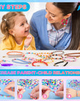 5800 PCS Clay Beads Bracelet Making Kit, 24 Colors Flat Preppy Beads for Friendship Jewelry Making, Polymer Heishi Beads with Charms DIY Arts and Crafts Birthday Gifts Toys for Teen Girls Age 6+