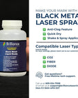 Liquid Ready Laser Marking Powder-"" -BLI101MBLIQ120- Black Laser Ink for Metals Marking with Co2/Fiber/Yag (120 Ml, Black)