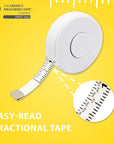 - Premium Retractable Tailor’S Tape Measure & Crafters Tape – 80″ / 2M - Pocket Sized Fractional Inch & Metric Tape Measure for Fabric, Body, and Sewing Measurements