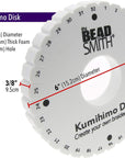 round Kumihimo Disk, 6 Inch Diameter, 3/8” Thick Dense Foam, Jewelry Tools for Braiding, 1 Disks
