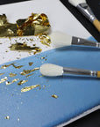 Gilding Brush Set, 7 Pieces Versatile Goat Hair Blending Mop Brushes for Acrylic Painting Wartercolor Foil Gold Leaf Flakes Sheets