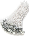 Candle Wick,100 Piece Candle Wicks for Candle Making DIY, 6 Inch Pre-Waxed Cotton Wick with Tabs