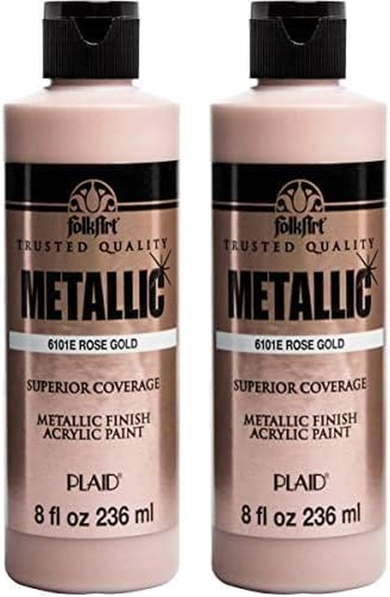 Paint, 8 Oz, Metallic Rose Gold
