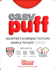 Easy Puff HTV 12''X1Yd - 3D Puffy Heat Transfer Vinyl (Black)