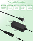 Power Cord for Cricut Explore Air 2, Expression 2, Personal Expression Create, Mini, Cake, Explore, Cricut Maker Model: KSAH1800250T1M2 Cutting Charger Power Supply Cord