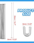 100 Pack 1/4''X 13.7Inch Spiral Steel Metal Boning for Corset, Sewing Corset Boning Precut for Contume Dress (6Mm)