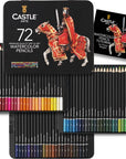 72 Watercolor Pencils Set | Vibrant Pigments for Blending, Drawing and Painting | for Adults, Hobbyists and Professionals I Protected and Organized in Presentation Tin Box