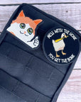 9PC Funny Patches Hook & Look for Backpack Jacket Airsoft Bag Vest | Humor Large Big Patch for Morale Tactical Military This Is Fine Dog Don’T Be Salty Cat Meme Duck Fun Cute Gifts