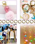 600 Pcs Gold Plated Jump Rings Split Rings Circle Clasp Connecting Rings Jewelry Necklace Bracelet Pendant Choker Charm Loops DIY Craft Earring Making Supplies (6 Mm)