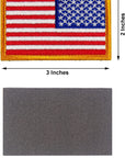 6 PCS Tactical Patches of USA US American Flag Regular and Reverse, with Hook and Loop for Backpacks Caps Hats Jackets Pants, Military Army Uniform Emblems, Size 3X2 Inches
