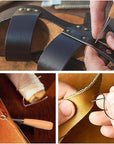 Upholstery Repair Kit 29-Pack, Leather Craft Tool Kit Leather Hand Sewing Needles Canvas Thread and Needles Tape Measure Large-Eye Stitching Needles for Leather Repair