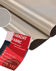 Faraday Fabric-Emi RFID Shielding-Block Wifi/Rf Anti-Radiation Military Grade and Radiation Protection Nickel Copper Fabric, RFID Blocking Material 36"X44" Inch