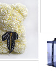 Valentine's Day Gift Rose Bear Eternal Flower Rose Teddy Bear PE Foam Bear 25cm Valentines Day