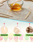 4.5" Craft Ice Cream/Popsicle Sticks/Natural Wood/Diy Projects- Pack of 210