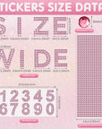 3 Sheets Glitter Rhinestone Stickers Bling Crystal Alphabet Letter Stickers Number Stickers Gemstone Border Stickers 34 Letters and 10 Numbers Self-Adhesive Decorative Stickers for DIY Decor (Pink)