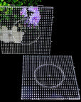 Fuse Beads Boards 5Mm, Pegboards Plastic Kits Large Square Clear, 4 PCS