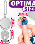 12Ct Sublimation Keychain Blanks - Memorial Sublimation Blanks Bulk Sublimation Blank Keychain Metal Sublimation Keychains Sublimation Rosary Blanks Sublimation Ornament Blanks Metal - Blank Keychains