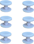 6 Sets Replacement Rivets for Beach Bag Handles Repair Replacement Rivets Button Strap Compatible for Rubber Beach Tote Bag (White)