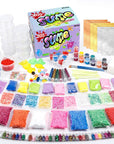 Slime Supplies Kit, 205 Pack Add Ins Slime Kit for Kids Girls Slime Making, Including Foam Balls, Glitter, Fishbowl Beads, Charms, Clear Containers by