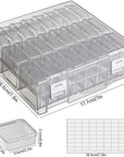 Bead Organizer Box, 24 Slots Diamond Painting Bead Storage Containers, Diamond Painting Art Accessories Boxes Craft Bead Storage Box Organizer Bead Organizers and Storage for Rhinestones (1 Pack)