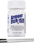 Armour Etch Glass Etching Cream - Starter 2.8Oz Size - Bundled with Application Brushes