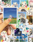 50PCS Toro Inoue Cat Kawaii Stickers Party Supplies Waterproof Graffiti Vinyl Sticker Decals Toy Kid Gifts (Inoue Toro)