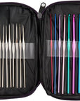 22Pcs Crochet Hooks Set, Aluminum Handle Knitting Needles, Multicolor Crochet Needles for Yarn Craft, 0.6~6.5Mm