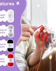 20 Skeins * 30G Crochet Set Kit for Beginners, Soft Cotton Yarn Kit for Crocheting Amigurumi and Crafts, Multicolor Yarn, 2 Crochet Hooks, 60% Cotton 40% Acrylic, Worsted Weight Yarn 4