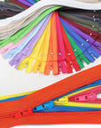80Pcs 7 Inches 9 Inches 12 Inches 16 Inches Mixed Nylon Coil Zippers Colorful Sewing Zippers for Tailor Sewing Crafts, 20 Colors