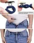 Pants Button Extender Shirt Collar Extenders: 8 Pcs Jeans Waist Silicone Button for Mens and Women - 6 Neck Extenders Dress Shirts