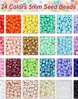 4100Pcs 5Mm Glass Seed Beads Craft Beads Kit and Colorful Letter Beads for Friendship Bracelets Jewelry Making Necklaces and Key Chains, Glass Pony Seed Letter Alphabet DIY Art and Craft