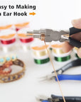 The Wire Bending Jig Tool with 6 in 1 Wire Bending Plier Bail Making Pliers Wire Looping Pliers for Wire Jewelry Making and Wrapping
