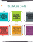 Brush Golden Synthetic Rounds Brushes Set Sizes 2,4,6,8,10