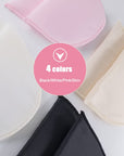 4 Pairs Set-In Shoulder Pads Sewing Sponge Shoulder Pad Thin Shoulder Enhancer for round Shoulders Women Blazer T-Shirt Dresses Sewing Accessories (Black + White+ Pink+ Skin)