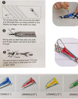 Bias Tape Maker Kits All 5 Sizes 6MM 9MM 12MM 18MM 25MM Binding Foot Craft Clips Awl Quilter'S Pin