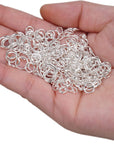2300Pc Assorted Silver Jump Rings for Crafts Jewelry Making Supplies - 7 Sizes (3Mm to 10Mm) DIY Open Jump Ring Hoops for Chain, Necklaces Links, Bracelets, Earrings, Keychain, Split Ring for Crafting