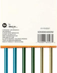 Anodized Aluminum Straight Knitting Needle Set, US Sizes 8, 9, 10, Multicolor