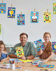 30Pcs Father'S Day Card Making Crafts Kits for Kids, DIY Paper Greeting Card Envelopes Handmade Craft for Daddys Day Girls Boys Home Classroom Indoor Art Game Activities Favors