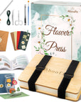 Flower Press Kit, Large Wooden Flower Pressing Kit for Adults Kids, 6 Layers 6.3 X 8.3 Inch Flower Press Leaf Pressing Kit to Making Dried Plants, DIY Flower Preservation Kit Crafts
